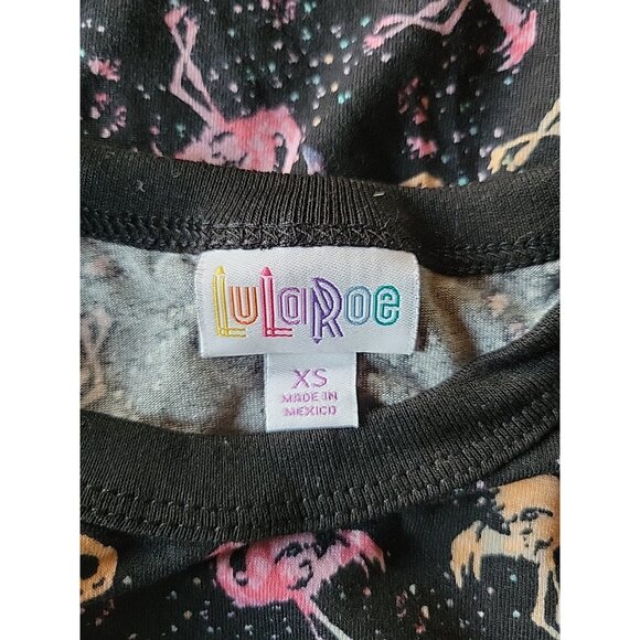 LULAROE Flamingo 3/4 length sleeve shirt top WOMEN'S WOMAN'S EXTRA SMALL - Picture 9 of 12